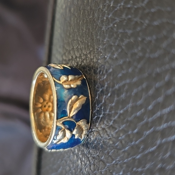 Jewelry - Jeweled Sunflower Black Diamond Made With Yellow Swarovski Crystals Ring Size 10